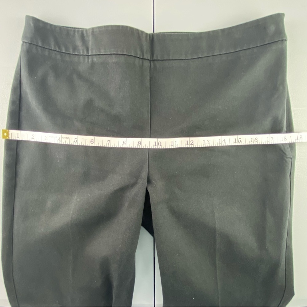 Talbots black high waist straight leg fitted pant, 8 - Picture 9 of 14
